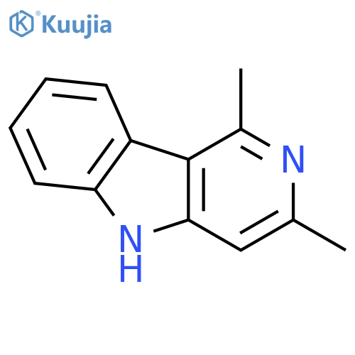 5H-Pyrido[4,3-b]indole,1,3-dimethyl- structure