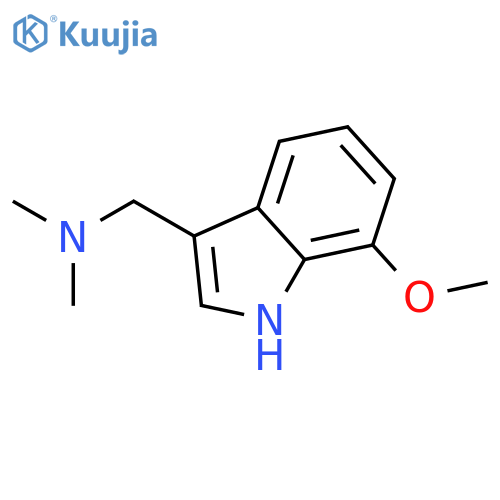 (7-Methoxy-1H-indol-3-ylmethyl)dimethylamine structure