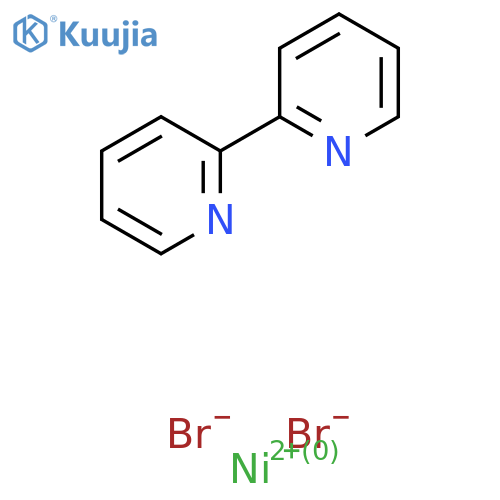 Nickel(2+);2-pyridin-2-ylpyridine;dibromide structure