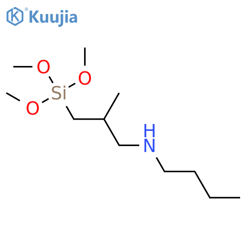 1-Butanamine, N-[2-methyl-3-(trimethoxysilyl)propyl]- structure