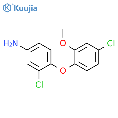 BENZENAMINE, 3-CHLORO-4-(4-CHLORO-2-METHOXYPHENOXY)- structure