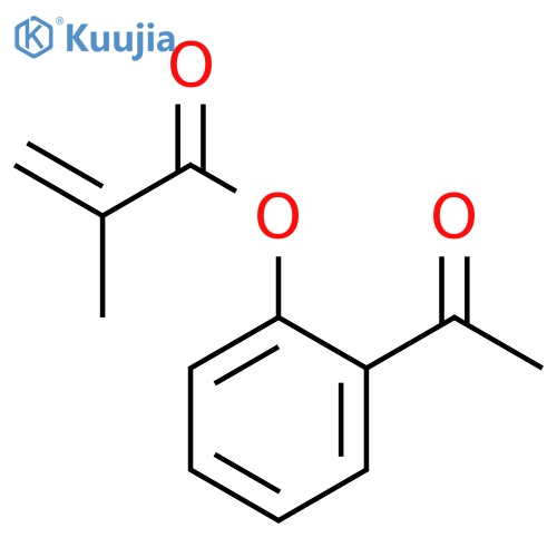 2-Acetylphenyl 2-methylprop-2-enoate structure