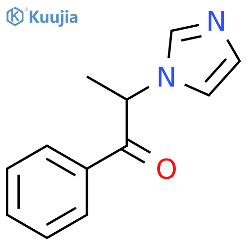 2-(1H-imidazol-1-yl)-1-phenylpropan-1-one structure