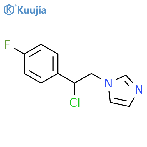 1H-IMIDAZOLE, 1-[2-CHLORO-2-(4-FLUOROPHENYL)ETHYL]- structure