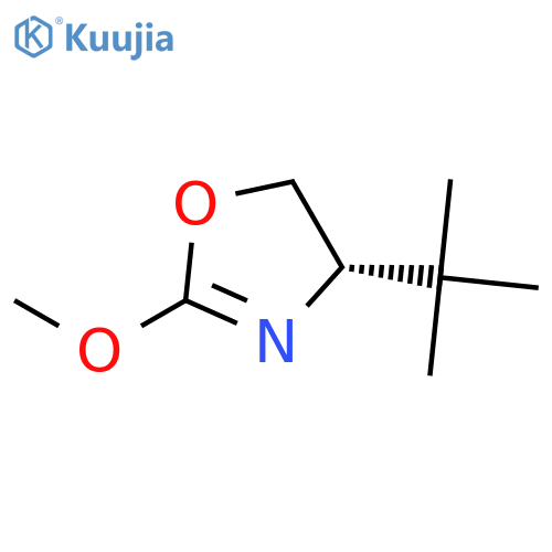 Oxazole, 4-(1,1-dimethylethyl)-4,5-dihydro-2-methoxy-, (4s)-(9ci) structure