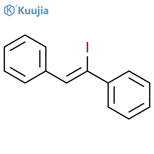 Benzene, 1,1'-(1-iodo-1,2-ethenediyl)bis- structure