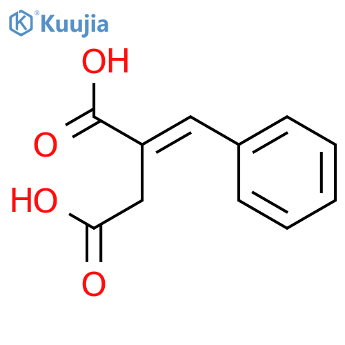 Butanedioic acid, (phenylmethylene)-, (E)- structure