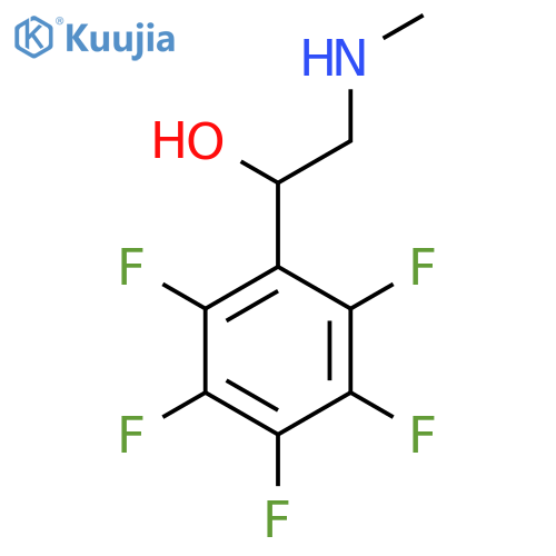 2-(methylamino)-1-(pentafluorophenyl)ethan-1-ol structure