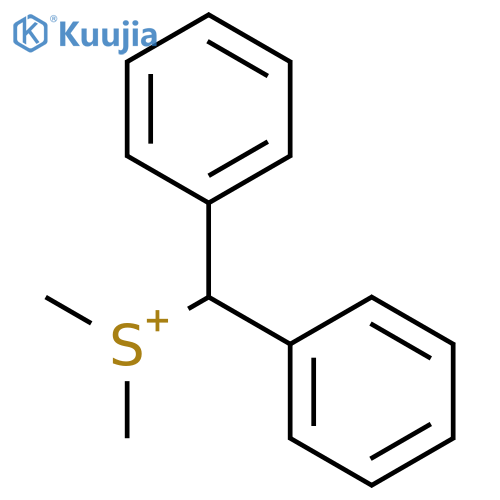 Sulfonium, (diphenylmethyl)dimethyl- structure