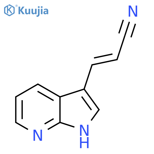 2-Propenenitrile, 3-(1H-pyrrolo[2,3-b]pyridin-3-yl)- structure