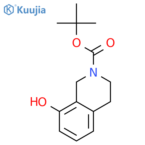 tert-butyl 8-hydroxy-1,2,3,4-tetrahydroisoquinoline-2-carboxylate structure