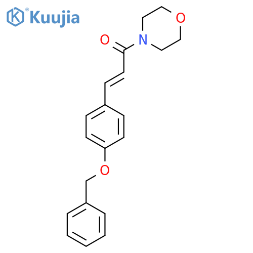 (E)-1-morpholin-4-yl-3-(4-phenylmethoxyphenyl)prop-2-en-1-one structure