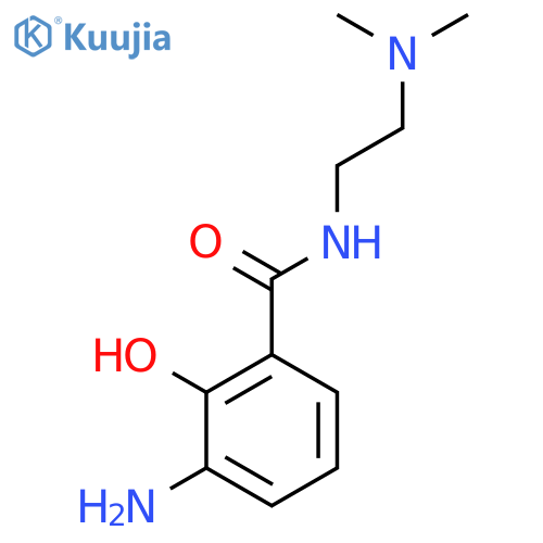 Benzamide, 3-amino-N-[2-(dimethylamino)ethyl]-2-hydroxy- structure