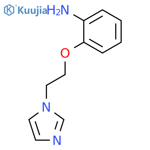 2-2-(1H-imidazol-1-yl)ethoxyaniline structure