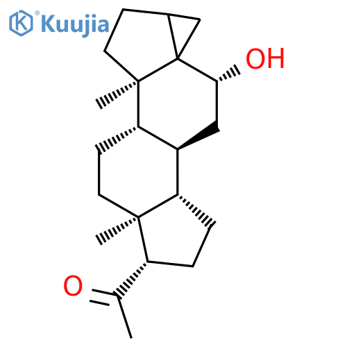 3,5-Cyclopregnan-20-one,6-hydroxy-, (3b,5S,6b)- (9CI) structure