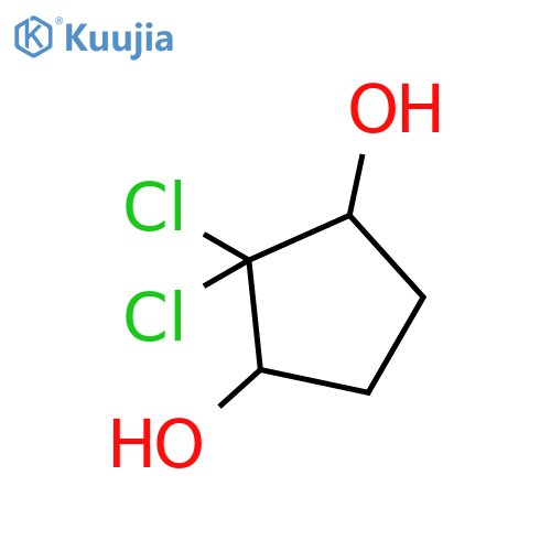 (1S,3S)-2,2-dichlorocyclopentane-1,3-diol structure
