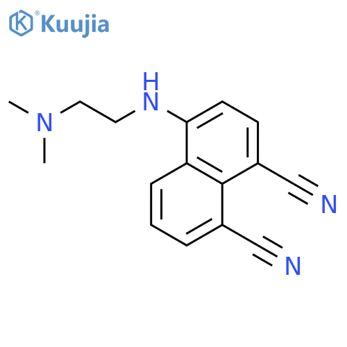 1,8-NAPHTHALENEDICARBONITRILE, 4-[[2-(DIMETHYLAMINO)ETHYL]AMINO]- structure
