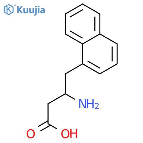3-Amino-4-(naphthalen-1-yl)butanoicacid structure
