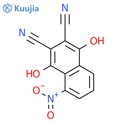 2,3-Dicyano-1,4-dihydroxy-5-nitronaphthalene structure