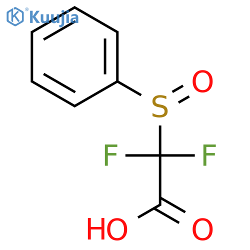 Acetic acid, difluoro(phenylsulfinyl)- structure