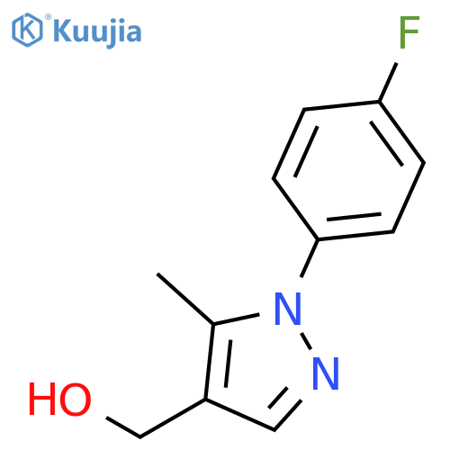 1-(4-Fluorophenyl)-5-methyl-1H-pyrazol-4-ylmethanol structure