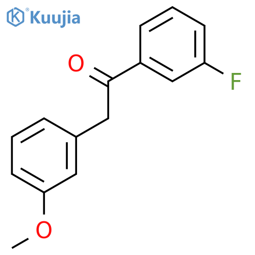 1-(3-FLUOROPHENYL)-2-(3-METHOXYPHENYL)-1-ETHANONE structure