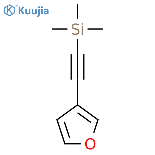 Furan-3-ylethynyl-trimethyl-silane structure