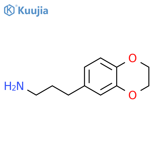 3-(2,3-dihydro-1,4-benzodioxin-6-yl)propan-1-amine structure