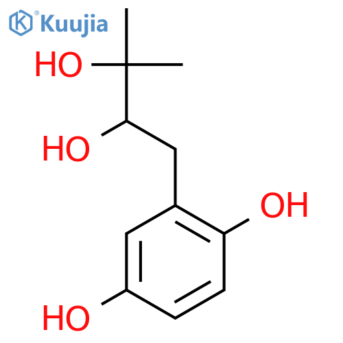 1,4-Benzenediol, 2-(2,3-dihydroxy-3-methylbutyl)- (9CI) structure