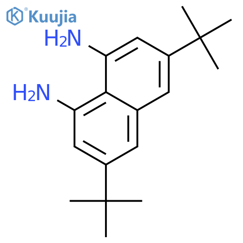 3,6-ditert-butylnaphthalene-1,8-diamine structure