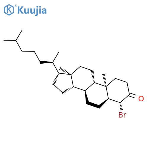 Cholestan-3-one, 4-bromo-, (4b,5b)- structure