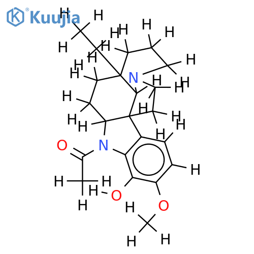 1-acetyl-16-methoxy-aspidospermidin-17-ol structure