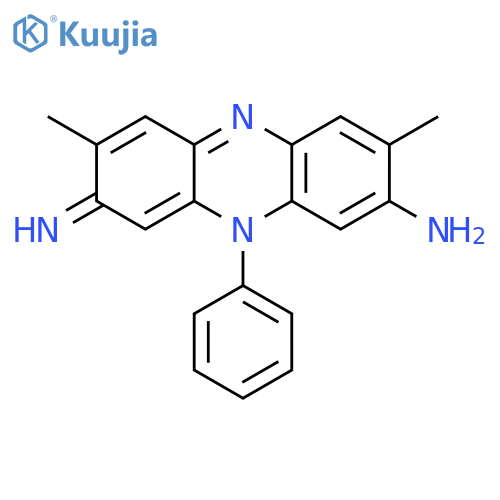 2-Phenazinamine, 8,10-dihydro-8-imino-3,7-dimethyl-10-phenyl- structure