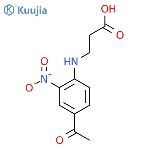 N-(4-Acetyl-2-nitrophenyl)-beta-alanine structure