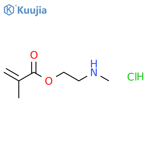 2-Propenoic acid, 2-methyl-, 2-(methylamino)ethyl ester, hydrochloride structure