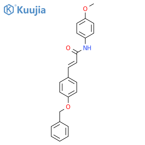 (2E)-3-[4-(Benzyloxy)phenyl]-N-(4-methoxyphenyl)prop-2-enamide structure