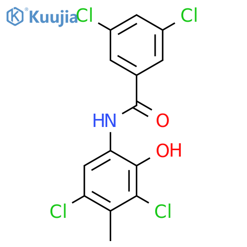 3,5-Dichloro-N-(3,5-dichloro-2-hydroxy-4-methylphenyl)benzamide structure