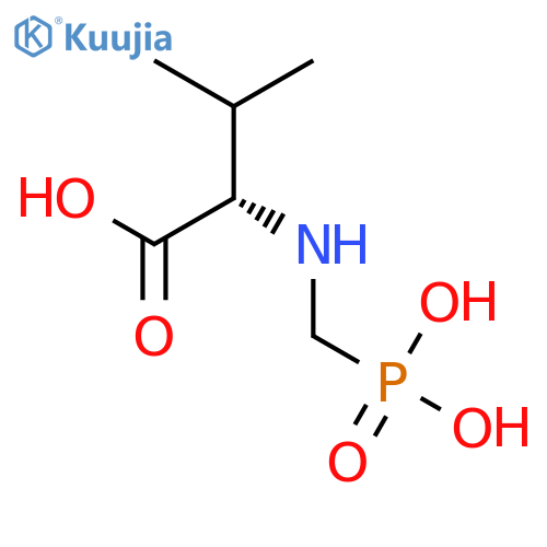 L-Valine, N-(phosphonomethyl)- structure