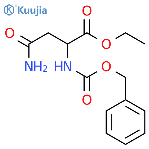 (S)-Ethyl 4-amino-2-(((benzyloxy)carbonyl)amino)-4-oxobutanoate structure