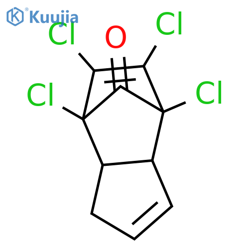 4,7-Methano-1H-inden-8-one, 4,5,6,7-tetrachloro-3a,4,7,7a-tetrahydro- structure