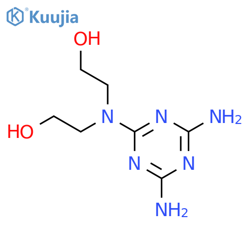 Ethanol,2,2'-[(4,6-diamino-1,3,5-triazin-2-yl)imino]bis- (9CI) structure