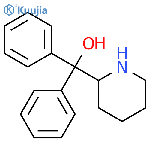 2-Piperidinemethanol, a,a-diphenyl- structure