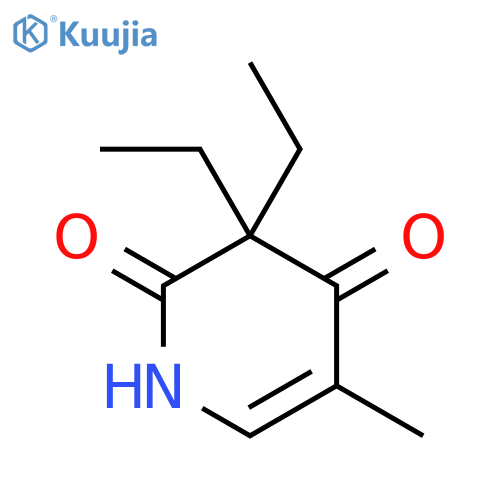 3,3-diethyl-5-methyl-1,2,3,4-tetrahydropyridine-2,4-dione structure