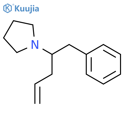 PYRROLIDINE, 1-[1-(PHENYLMETHYL)-3-BUTENYL]- structure