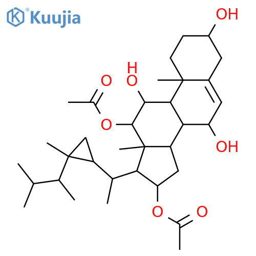 Gorgost-5-ene-3,7,11,12,16-pentol; (3β,7α,11α,12β,16α,24R)-form, 12,16-Di-Ac structure