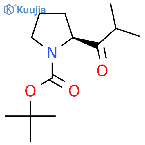 tert-Butyl (2S)-2-(2-methylpropanoyl)pyrrolidine-1-carboxylate structure