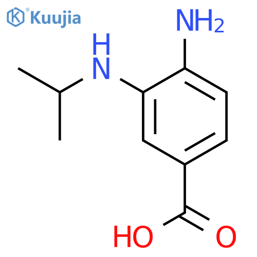 4-amino-3-(propan-2-yl)aminobenzoic acid structure