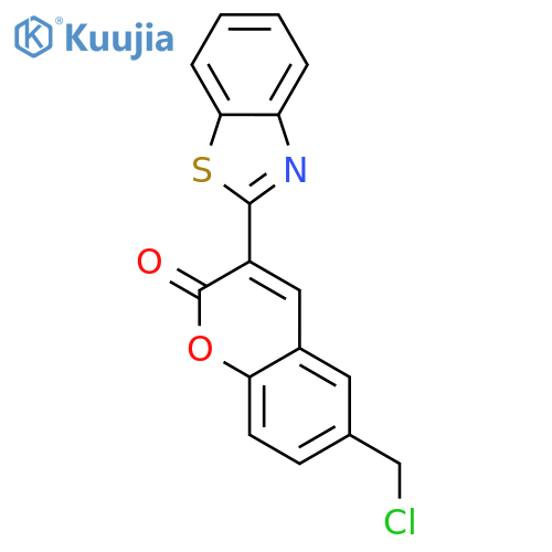 3-(1,3-Benzothiazol-2-yl)-6-(chloromethyl)-2H-1-benzopyran-2-one structure
