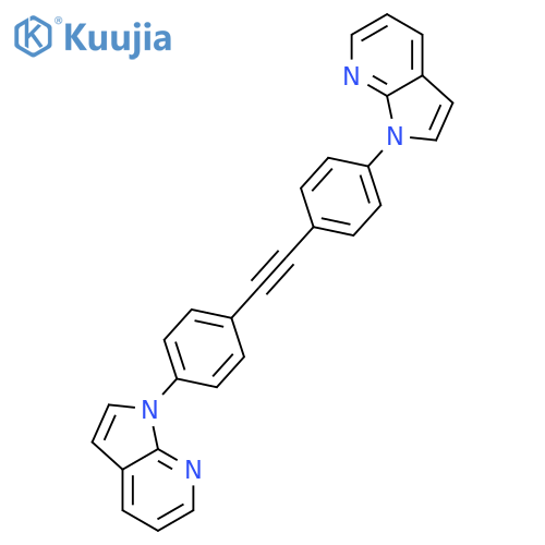 1H-Pyrrolo[2,3-b]pyridine, 1,1'-(1,2-ethynediyldi-4,1-phenylene)bis- structure