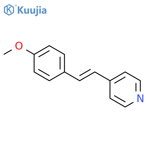 Pyridine,4-[(1E)-2-(4-methoxyphenyl)ethenyl]- structure